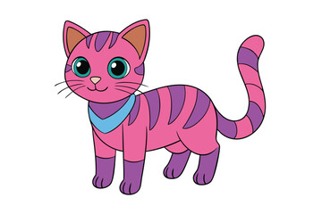 Cute Animal Vector art in Illustration on a White Background