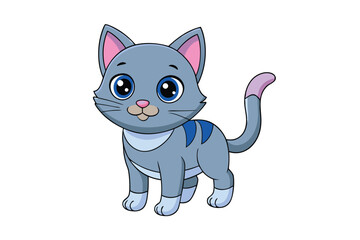 Cute Animal Vector art in Illustration on a White Background