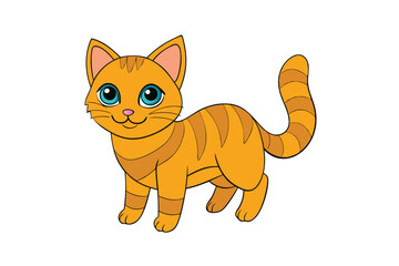 Cute Animal Vector art in Illustration on a White Background