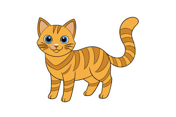 Cute Animal Vector art in Illustration on a White Background