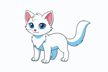 Cute Animal Vector art in Illustration on a White Background