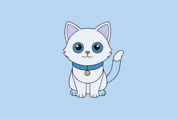 Cute Animal Vector art in Illustration on a White Background