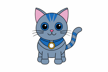 Cute Animal Vector art in Illustration on a White Background