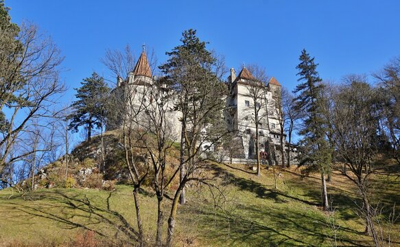 Bran Castle, also known as Dracula's Castle, supposedly home of Vlad Tepes Dracula, Brasov, Transylvania, Romania
