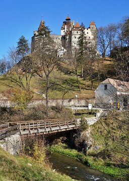 Bran Castle, also known as Dracula's Castle, supposedly home of Vlad Tepes Dracula, Brasov, Transylvania, Romania