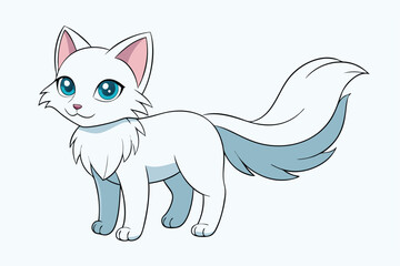 Cute Animal Vector art in Illustration on a White Background