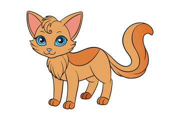 Cute Animal Vector art in Illustration on a White Background
