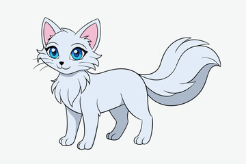 Cute Animal Vector art in Illustration on a White Background