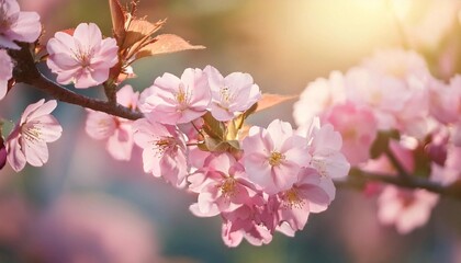 Obraz premium pink cherry blossom