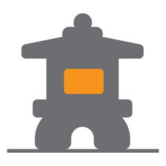 Fototapeta premium stone lamp lantern vector