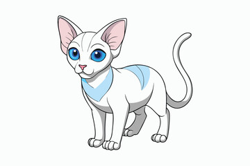 Cute Animal Vector art in Illustration on a White Background