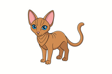 Cute Animal Vector art in Illustration on a White Background
