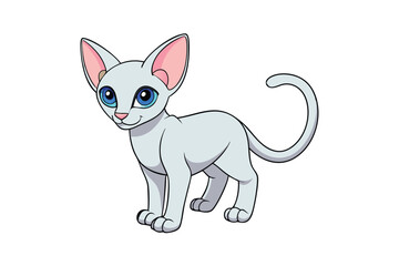 Cute Animal Vector art in Illustration on a White Background
