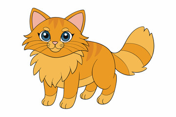 Cute Animal Vector art in Illustration on a White Background