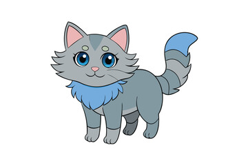 Cute Animal Vector art in Illustration on a White Background
