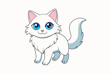 Cute Animal Vector art in Illustration on a White Background
