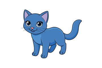 Cute Animal Vector art in Illustration on a White Background
