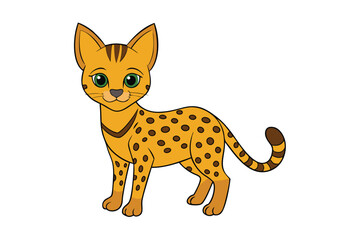 Cute Animal Vector art in Illustration on a White Background
