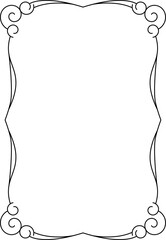 vector frames black on a white background