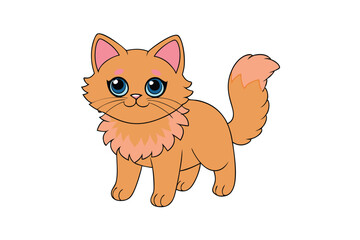 Cute Animal Vector art in Illustration on a White Background
