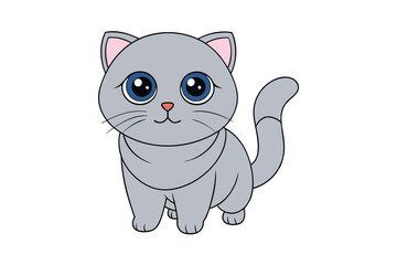 Cute Animal Vector art in Illustration on a White Background
