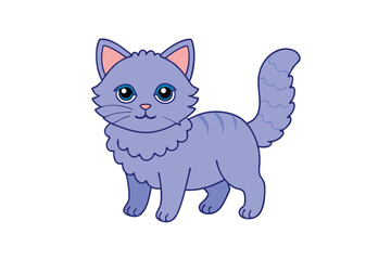 Cute Animal Vector art in Illustration on a White Background