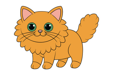 Cute Animal Vector art in Illustration on a White Background
