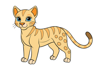 Cute Animal Vector art in Illustration on a White Background
