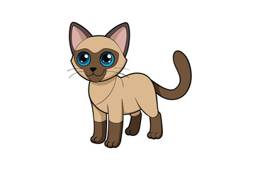 Cute Animal Vector art in Illustration on a White Background
