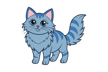 Cute Animal Vector art in Illustration on a White Background
