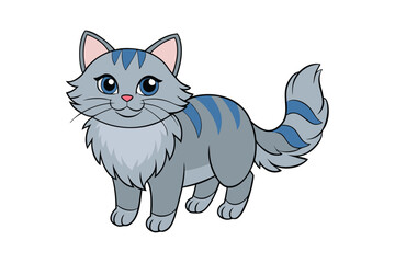 Cute Animal Vector art in Illustration on a White Background
