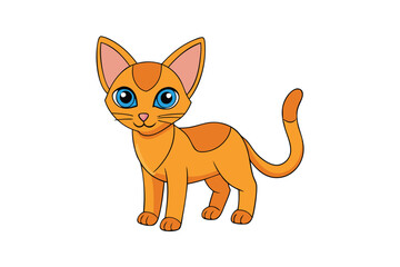 Cute Animal Vector art in Illustration on a White Background
