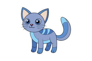 Cute Animal Vector art in Illustration on a White Background
