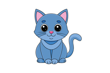 Cute Animal Vector art in Illustration on a White Background
