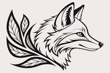 A minimalist black and white silhouette of a Rose