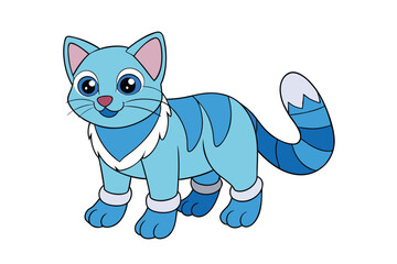 Cute Animal Vector art in Illustration on a White Background
