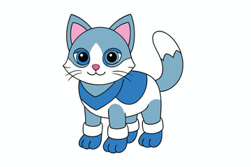 Cute Animal Vector art in Illustration on a White Background
