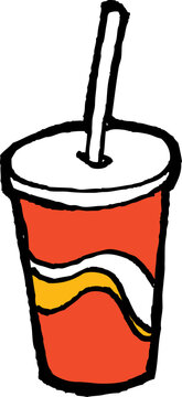 Cup of Soda Hand Drwn