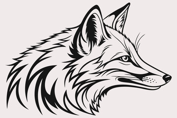 A minimalist black and white silhouette of a Rose