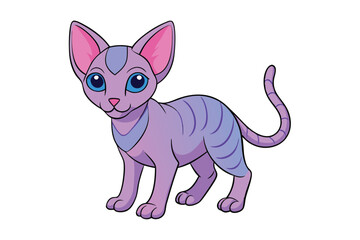 Cute Animal Vector art in Illustration on a White Background
