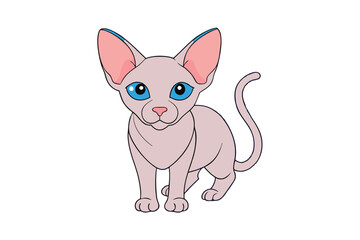 Cute Animal Vector art in Illustration on a White Background
