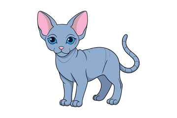 Cute Animal Vector art in Illustration on a White Background
