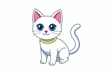 Cute Animal Vector art in Illustration on a White Background
