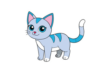 Cute Animal Vector art in Illustration on a White Background
