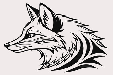 A minimalist black and white silhouette of a Rose