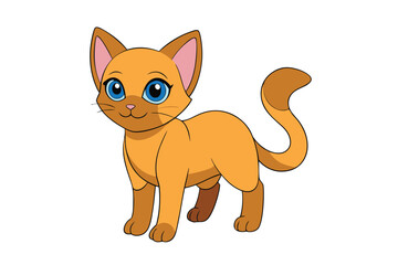 Cute Animal Vector art in Illustration on a White Background
