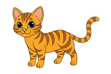 Cute Animal Vector art in Illustration on a White Background
