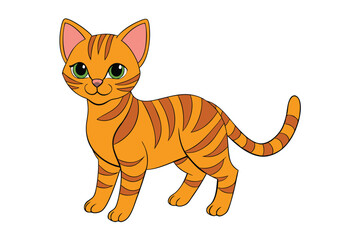 Cute Animal Vector art in Illustration on a White Background
