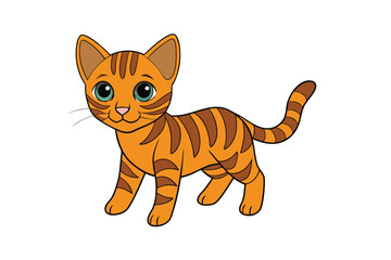 Cute Animal Vector art in Illustration on a White Background
