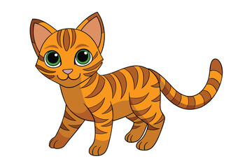 Cute Animal Vector art in Illustration on a White Background
